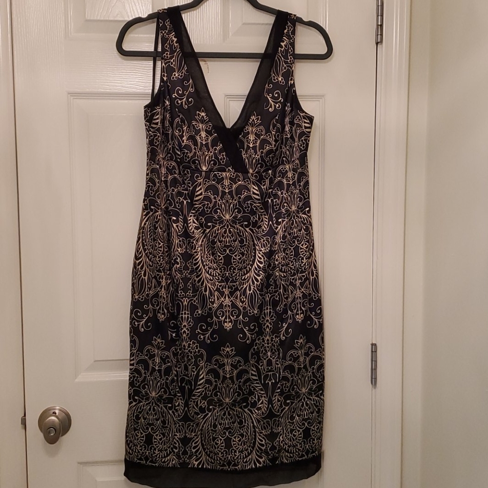 Black and Gold Cocktail Dress